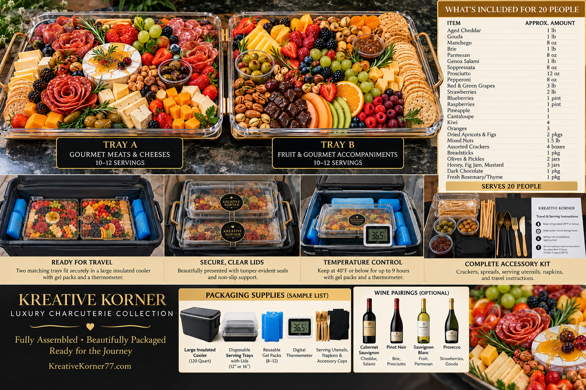 Kreative Korner Luxury Charcuterie Board Package